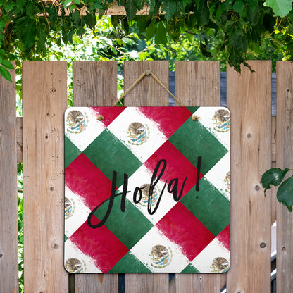 Mexican Flag Door Signs