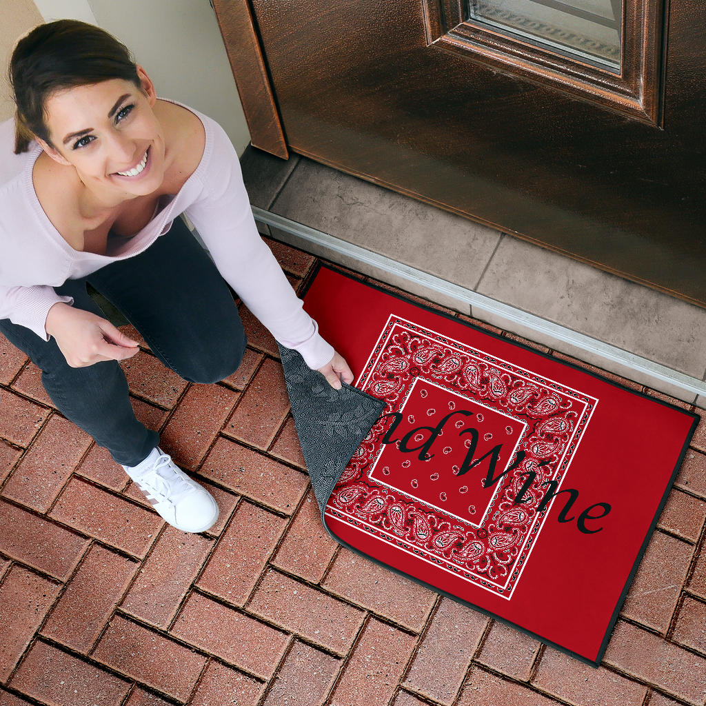 Classic Red Bandana Funny Door Mats