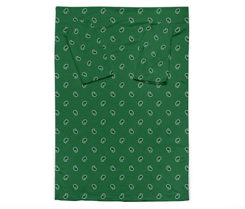 Classic Green Bandana Monk Blankets