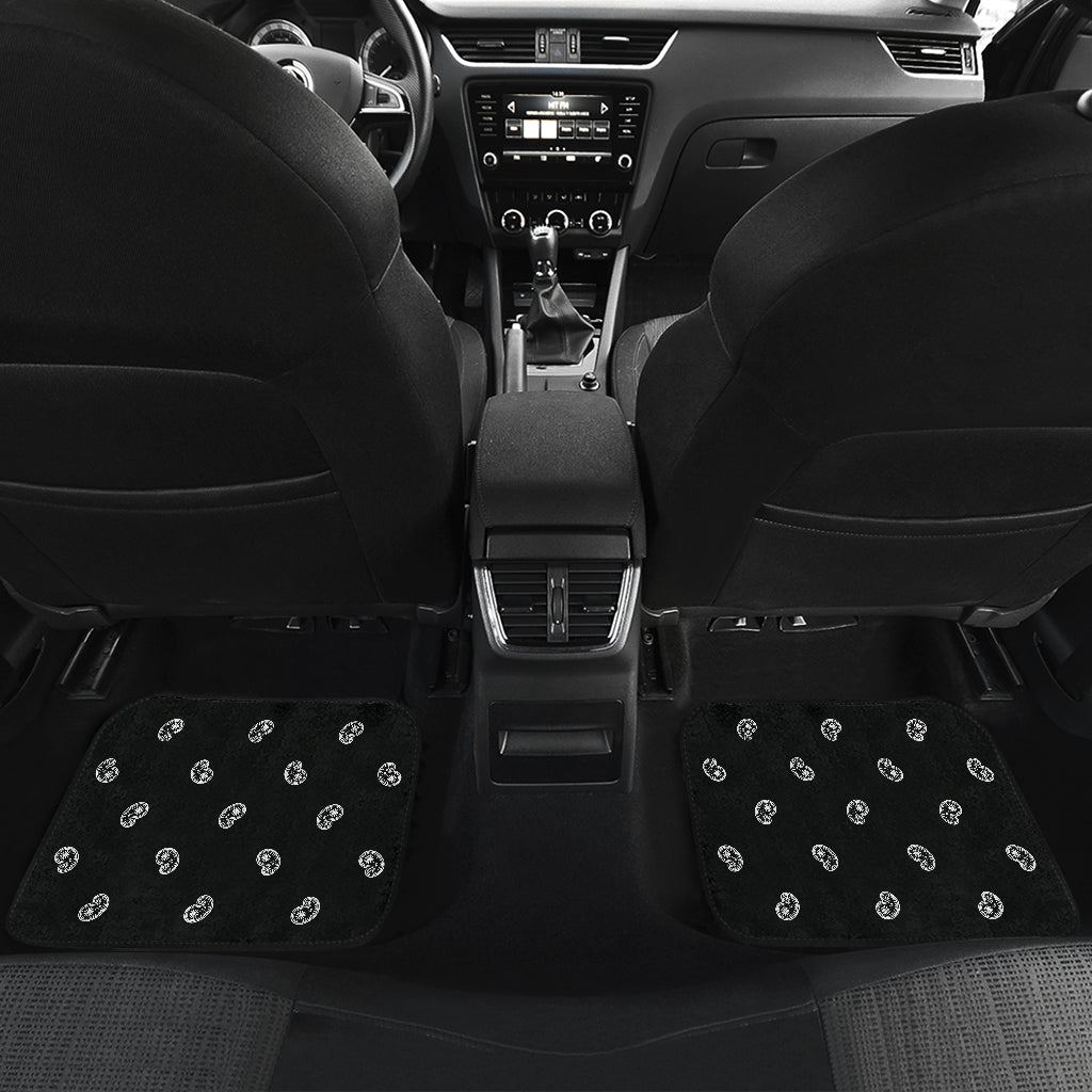 Quad Black Bandana Car Mats - Fancy