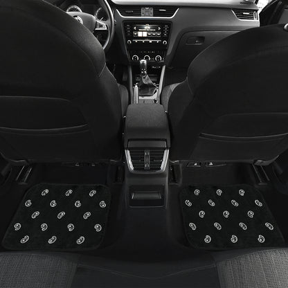 Quad Black Bandana Car Mats - Fancy