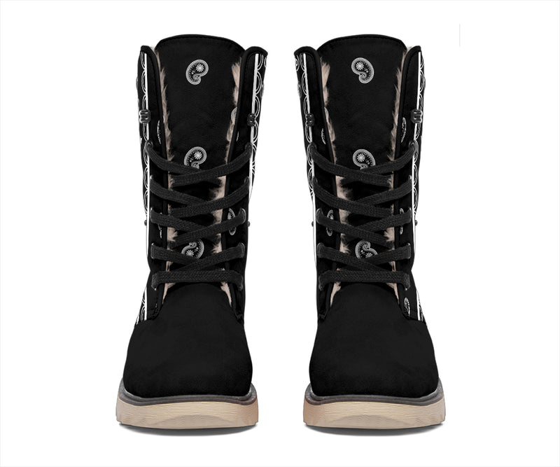 Black Bandana Women's Winter Boots