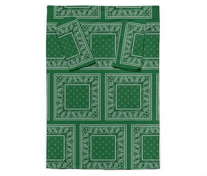 Classic Green Bandana Monk Blankets