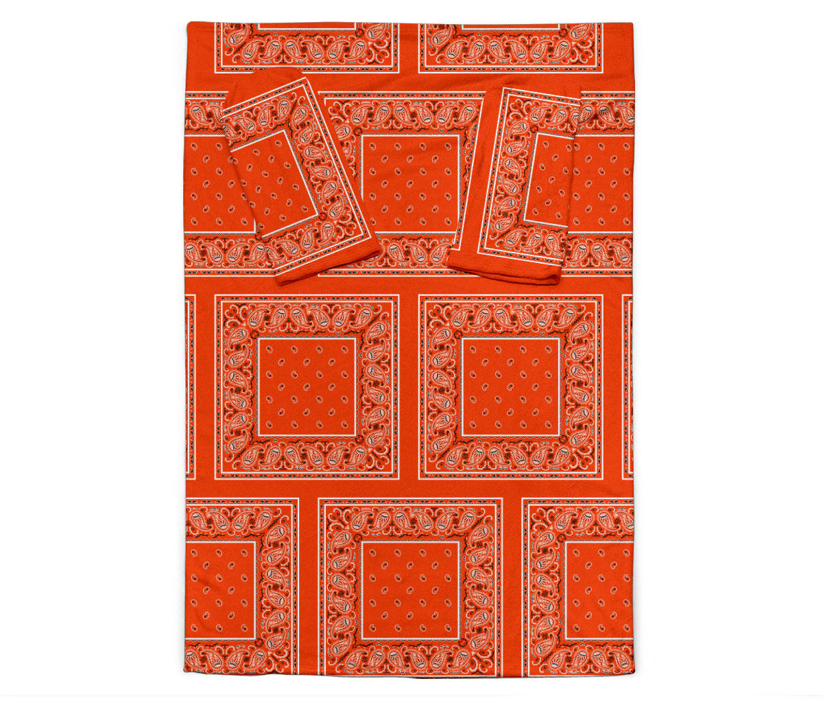 Perfect Orange Bandana Monk Blankets