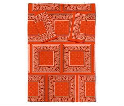 Perfect Orange Bandana Monk Blankets