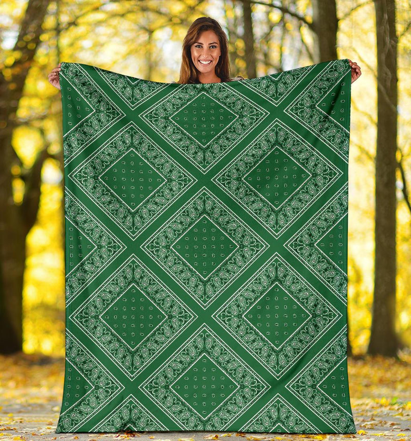 Green Bandana Blanket