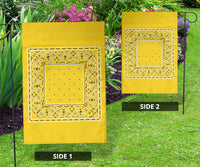 Sunflower Yellow Bandana Home and Garden Flags