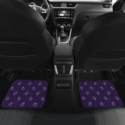 Quad Royal Purple Bandana Car Mats - Fancy