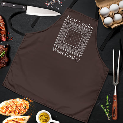 Brown Real Cooks Bandana Aprons