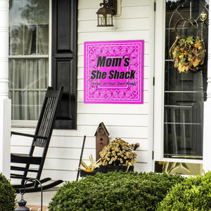 Abruptly Pink Bandana Metal Signs