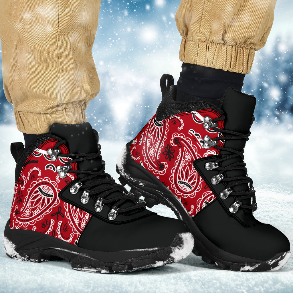 Classic Red Bandana Alpine Boots