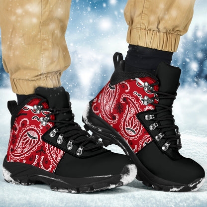 Classic Red Bandana Alpine Boots