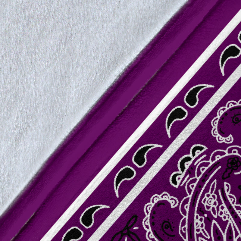 Purple Bandana Throw Blanket