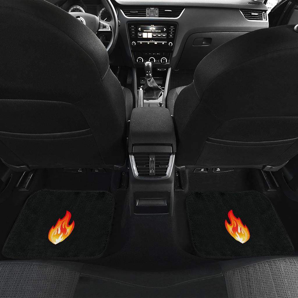 Quad Flame Bandana Car Mats