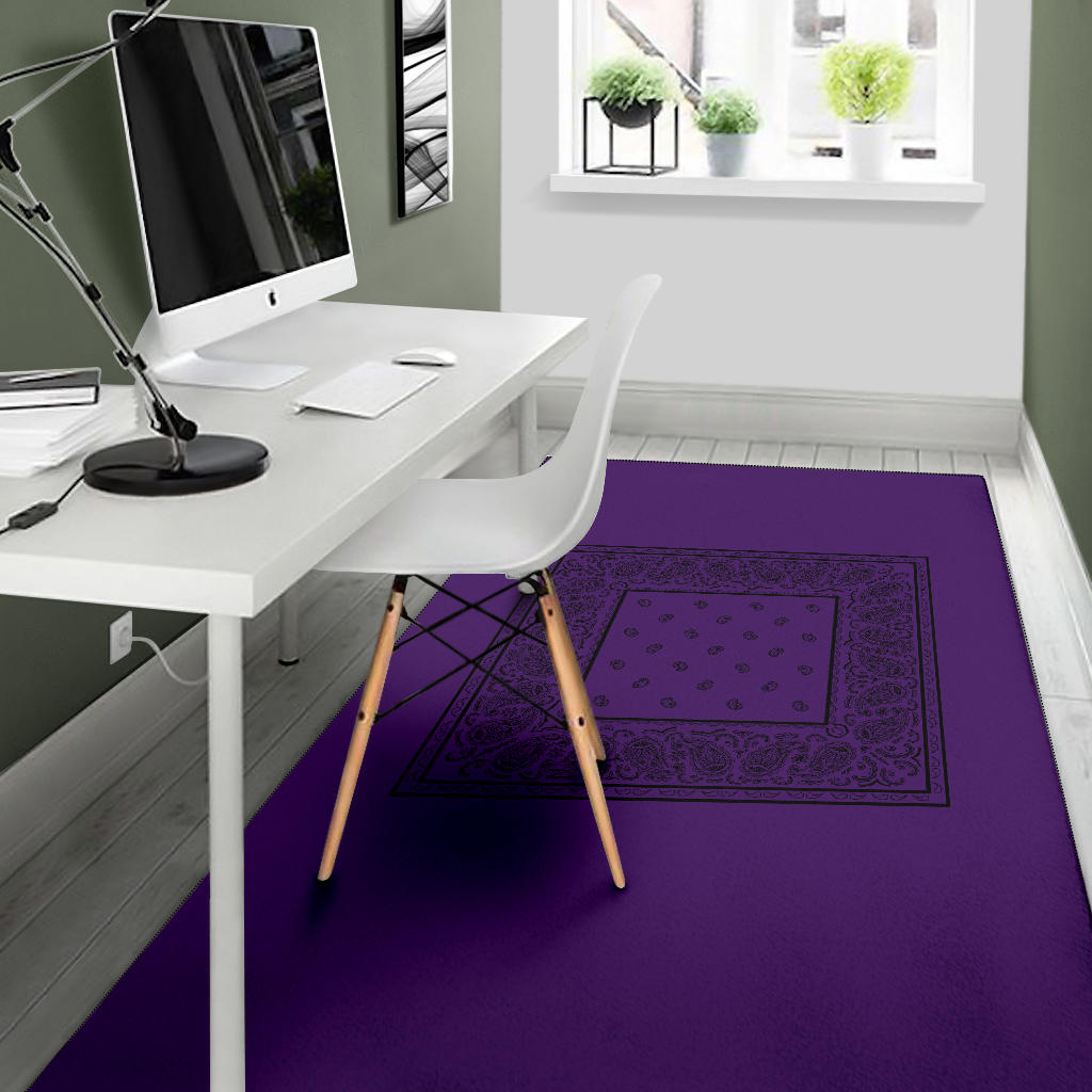 bandana print carpet