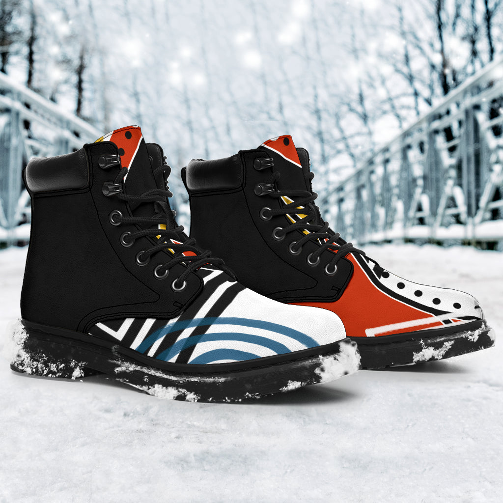 Retro Abstract Art All Season Boots