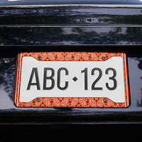 Perfect Orange Bandana License Plate Frame