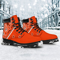 Perfect Orange Bandana All Season Boots