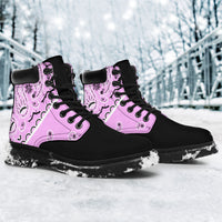 Light Pink Bandana Blackout All Season Boots