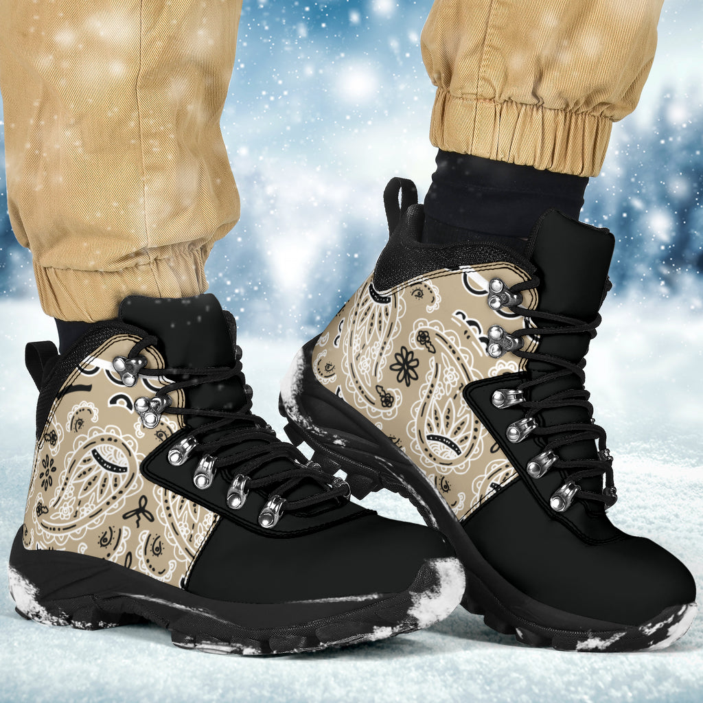 Khaki Bandana Alpine Boots