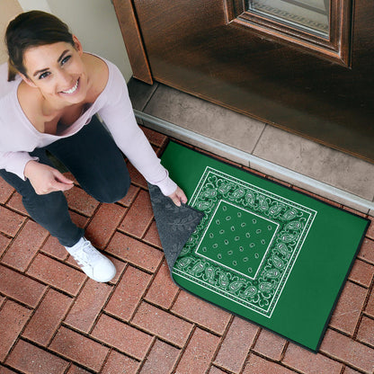 Classic Green Bandana Door Mats