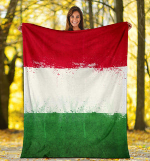 Italian Flag Fleece Throw Blankets
