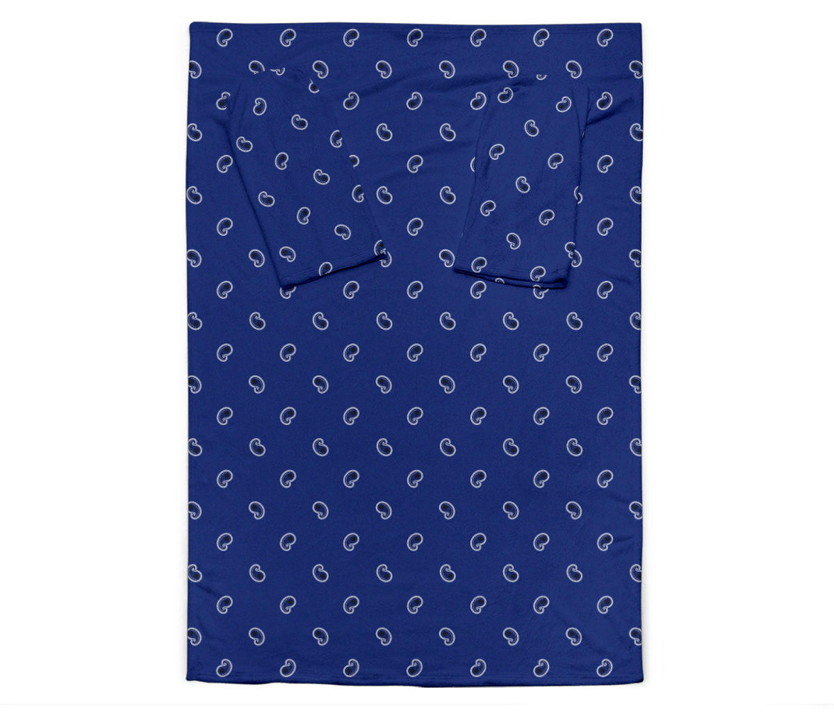 Royal Blue Bandana Monk Blankets