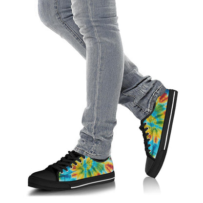 Canvas Low Top Sneakers - Tie Dye Swirl