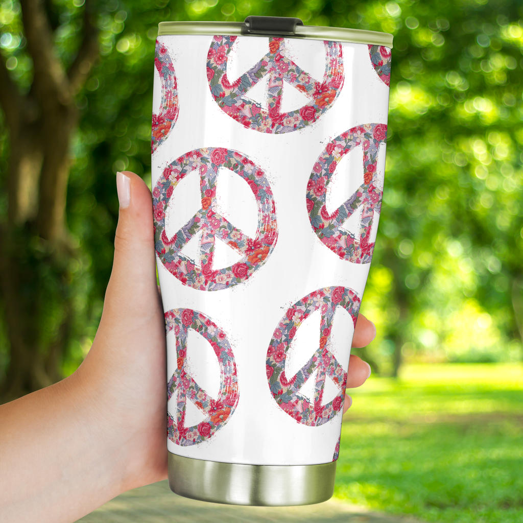 Bohemian Peace Symbol Tumblers