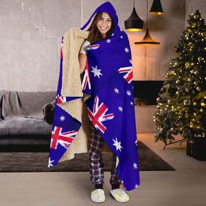 Australia Flag Tiled Hooded Blankets