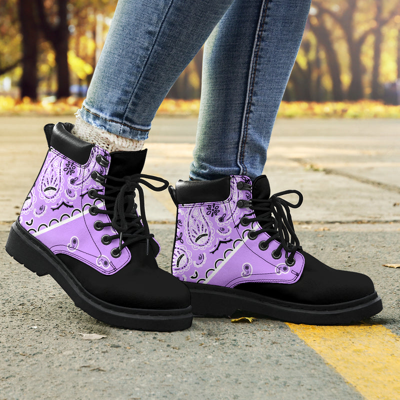 lilac purple women's boots