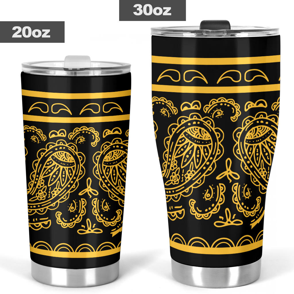 Black Gold Bandana Tumblers