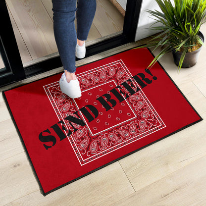 Classic Red Bandana Funny Door Mats