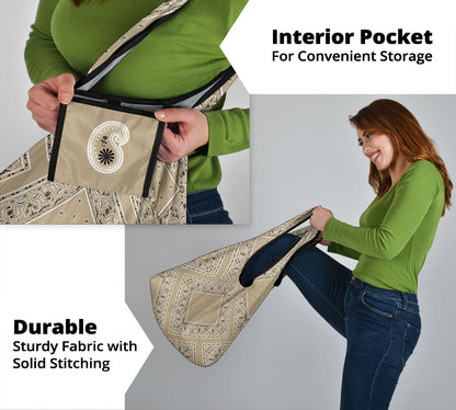 Khaki Bandana Grocery Bag 3-Pack