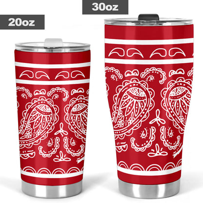Red and White Bandana Tumblers