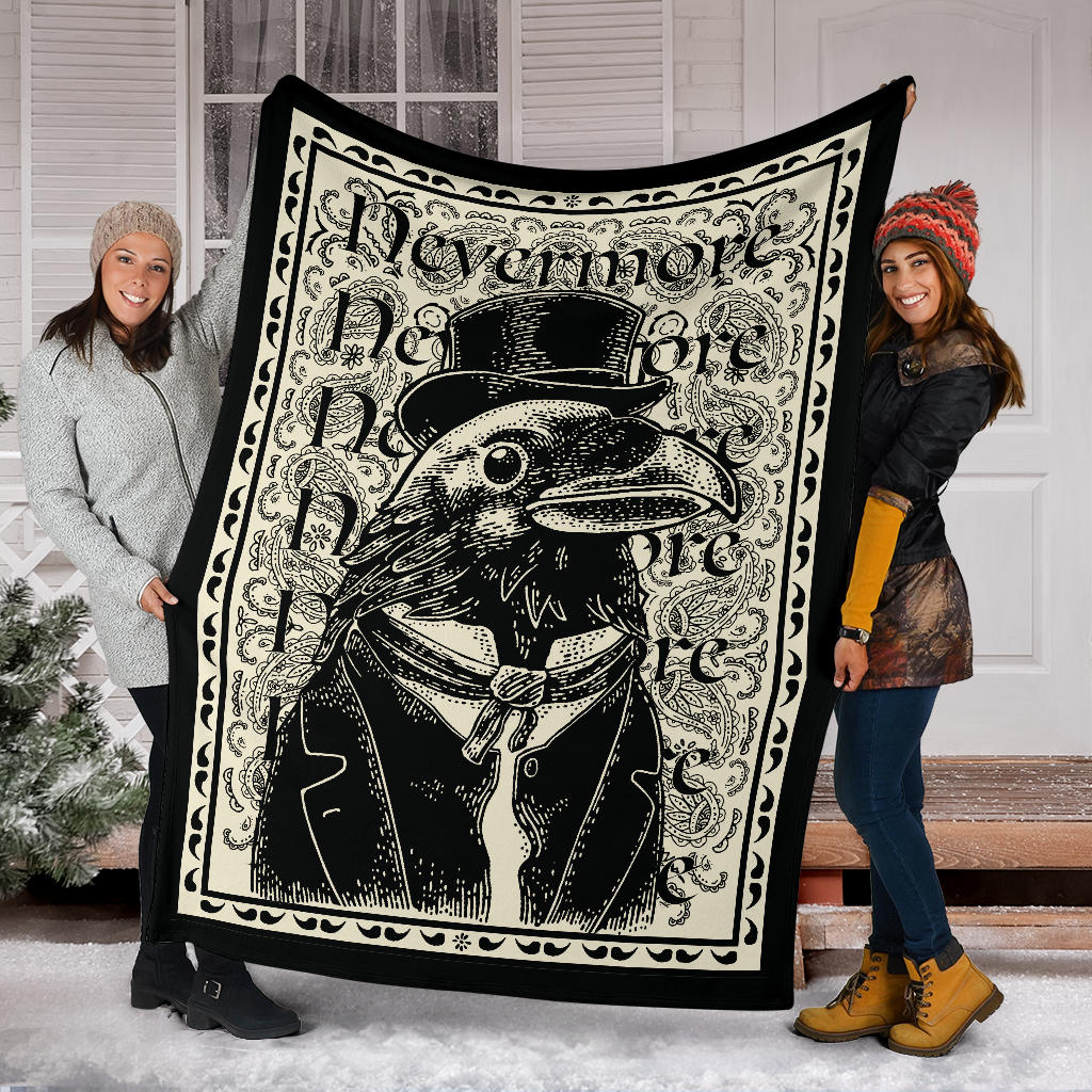 The Dapper Raven Fleece Throw