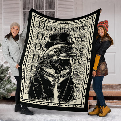 The Dapper Raven Fleece Throw