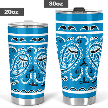 Sky Blue Bandana Tumblers