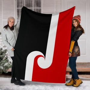 New Zealand Maori Flag Fleece Blanket