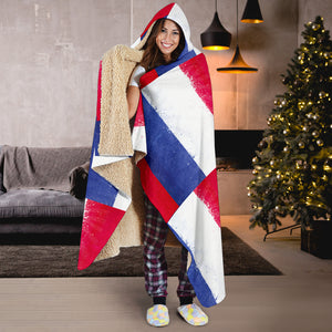 French Flags Hooded Blanket