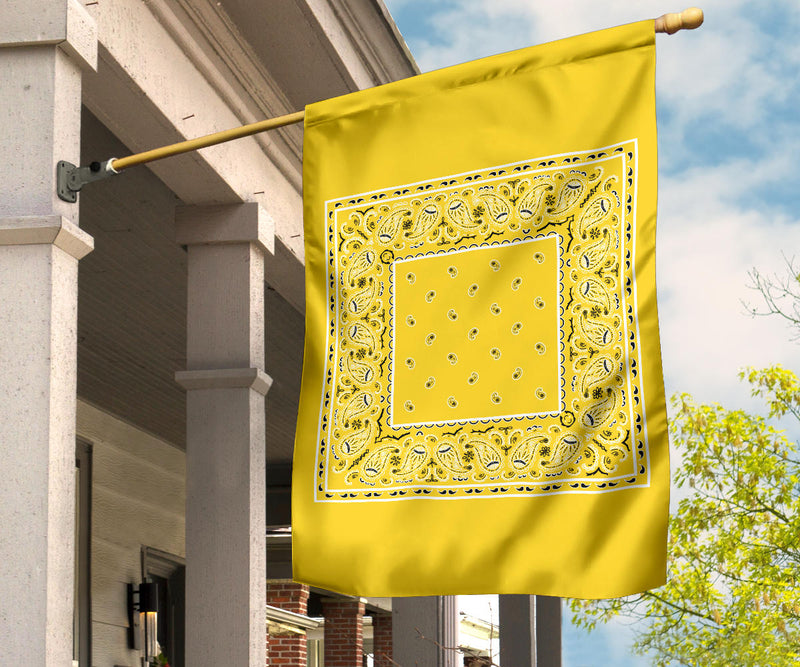 Sunflower Yellow Bandana Home and Garden Flags