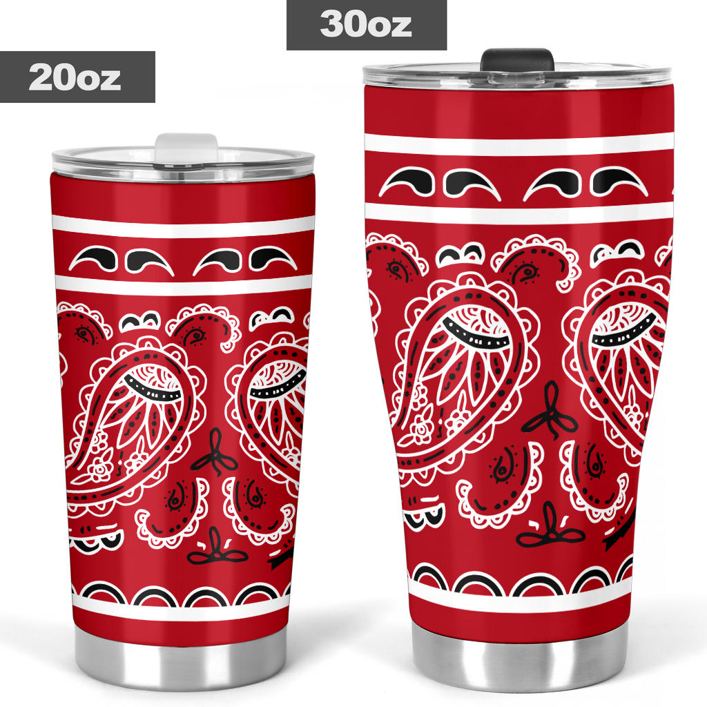 Classic Red Bandana Tumblers