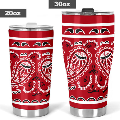 Classic Red Bandana Tumblers