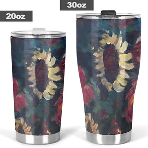 The Sunflower Bouquet Tumblers from Original Fine Art Paining