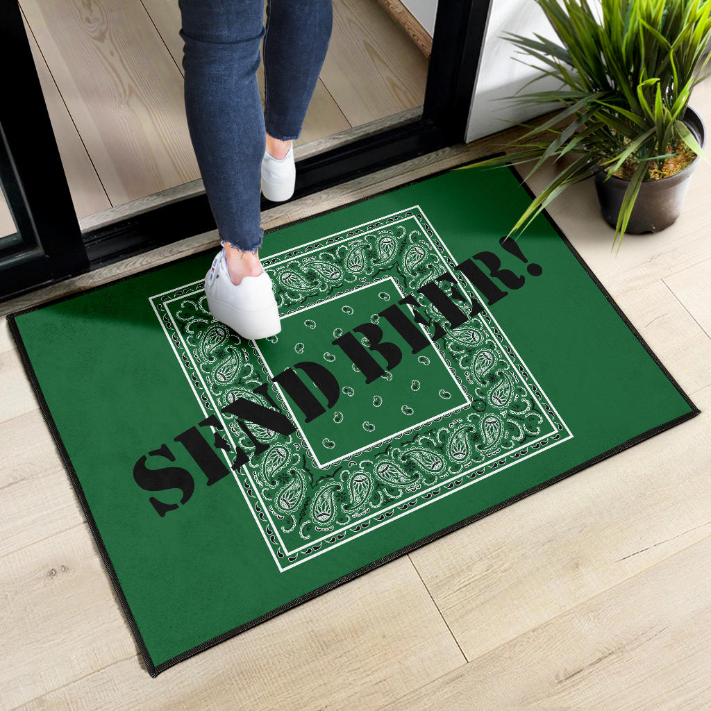Classic Green Bandana Funny Door Mats