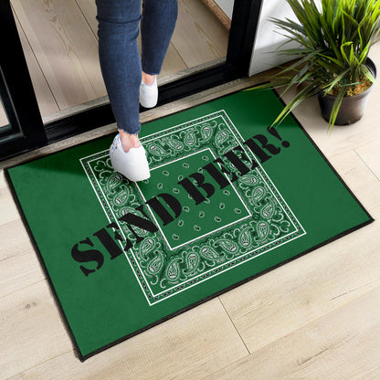 Classic Green Bandana Funny Door Mats