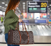 Coffee Brown Bandana Travel Bag