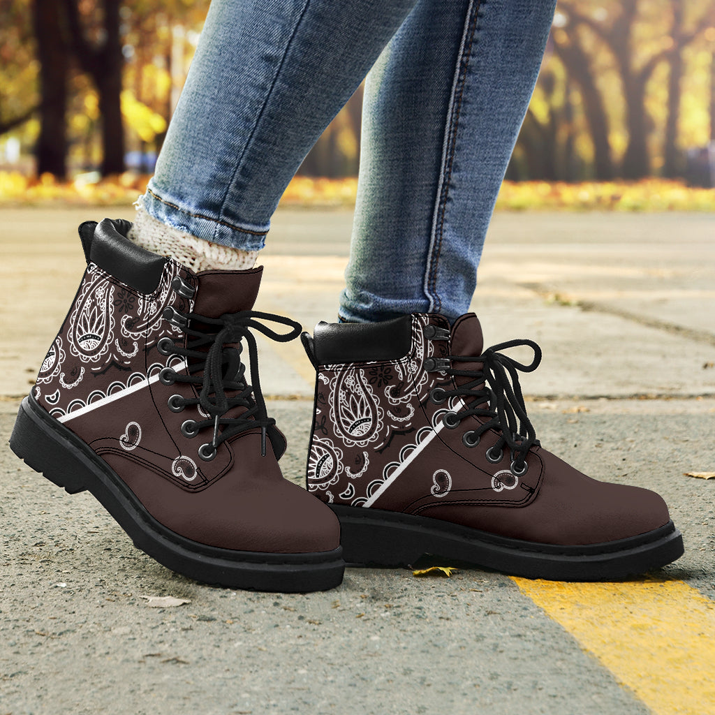 brown bandana boots