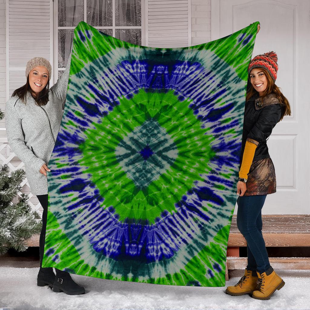 Tie Dye Fleece Throw Blankets