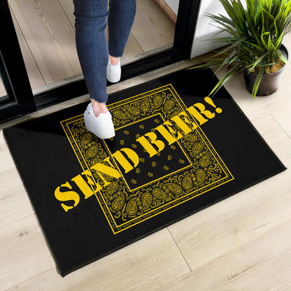 Black Gold Bandana Door Mats